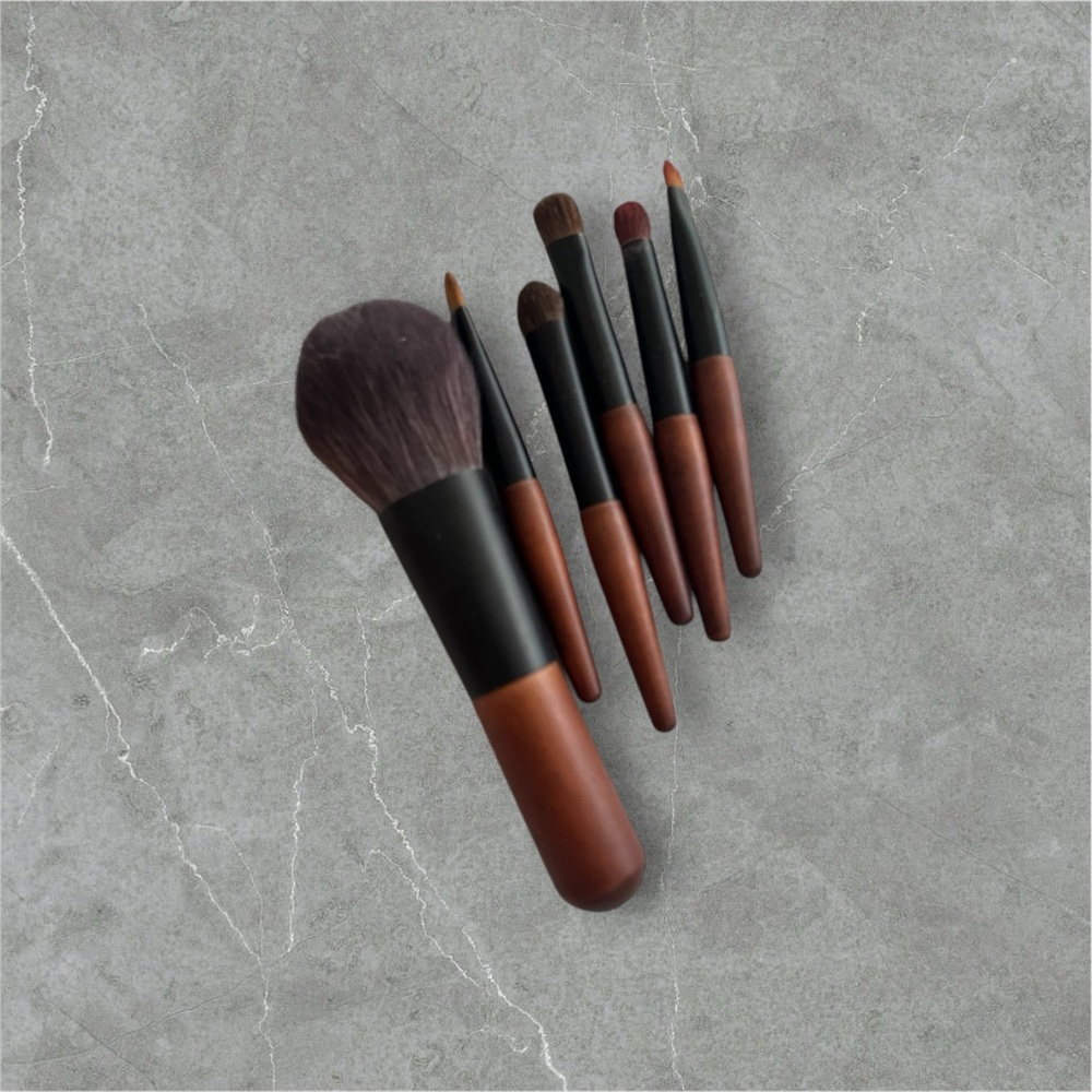NWT Travel Makeup Brushes 6 Brushes